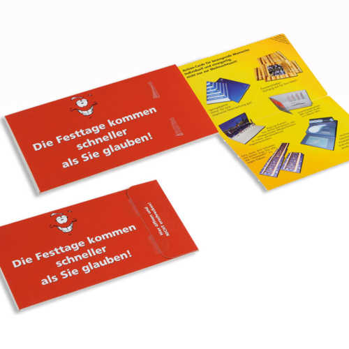 Automatische schuifkaart selfmailer Valk & Partners